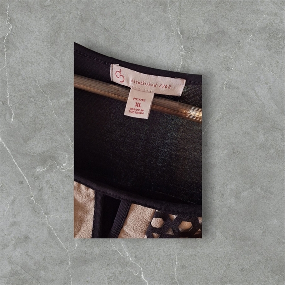 CB Established 1962 Black and Gold Women's Top Size PXLarge - Picture 5 of 8